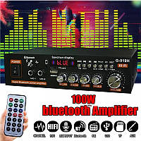 Усилитель звука BTL G919H, питание 220 или 12В, мощность 100 Вт, Bleutooth, MP3, USB, TF, FM, КАРАОКЕ, пульт