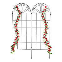 Комплект декоративных ограждений для вьющихся растений сада, 2 панели, металл