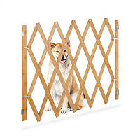 Бамбуковый выдвижной барьер для сдерживания собак