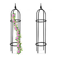 Комплект декоративных опор для вьющихся растений балкона или сада, сталь/пластик, 85 см, 2 шт.