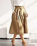 Бежева спідниця на ґудзиках, фото 2