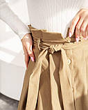 Бежева спідниця на ґудзиках, фото 4