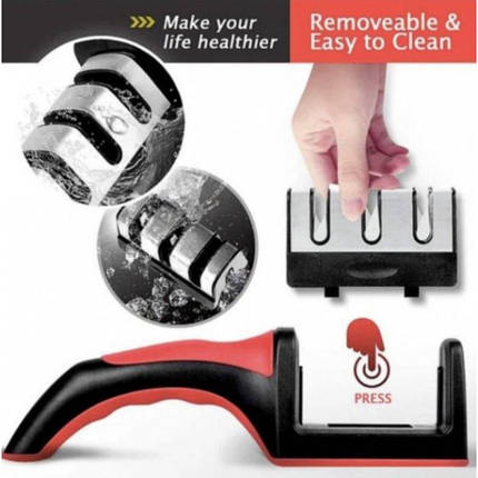 Стругачка ручна кухонна на три прилади Work Sharp Kitchen Pull Through Sharpener BR000126, фото 1