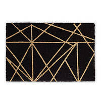 Придверный коврик с геометрическим узором, кокос/резина, 1,5 x 60 x 40 см
