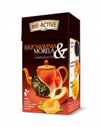 Чай чорний Big-Active з персиком абрикосом, 80 г