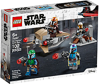 Конструктор Lego Star Wars Боевой набор: мандалорцы 102 детали (75267)