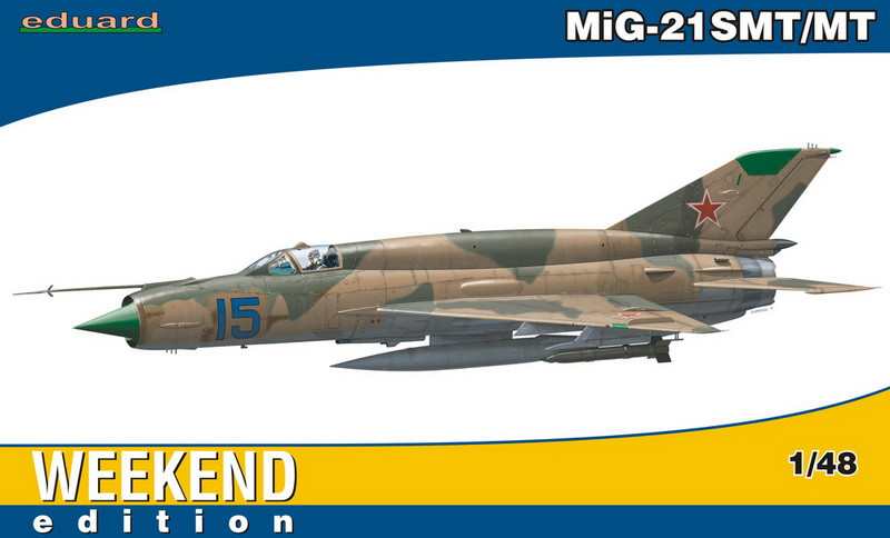 Пластикова модель 1/48 Eduard 84129 радянський винищувач МіГ-21СМТ. комплектація вікендедішен