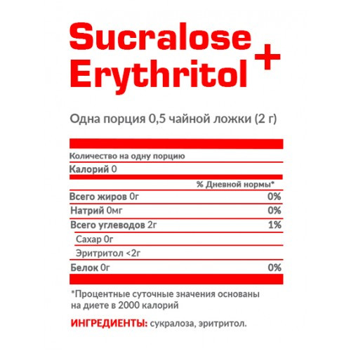 Купити Sucralose & Erythritol 300 грам, ціна 240 грн Prom.ua (ID 1654136491)
