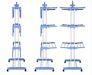 Вертикальна сушарка для білизни до 50 кг Garment rack with wheels, фото 5