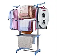 Вертикальна сушарка для білизни до 50 кг Garment rack with wheels, фото 4