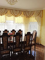 Тканинні ролети Льон 2072 жовтий колір з фіксацією, фото 2