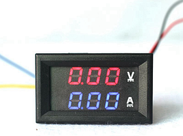 Цифровий вольтметр/амперметр 100В, 10А с шунтом