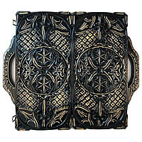 Вишукані дерев'яні нарди ручної роботи з різьбленням під склом, 50*23*8 см, 192349