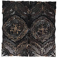 Престижні нарди з дерева з різьбленням під склом, 58*28*10 см, арт.192313. Нарди різьблені з дерева