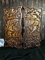 Нарди дерев'яні ручної роботи, 60*30 см, 195003. Нарди різьблені ручної роботи. Нарди з дерева ручної роботи