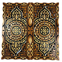 Дерев'яні нарди, оформлені ручним різьбленням, 64*32 см, арт.195049. Ексклюзивні нарди ручної роботи