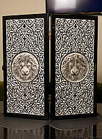 Розкішні нарди із чорного акрилового каменю 60*30*5 см, арт.190613