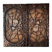 Дерев'яні нарди, оформлені ручним різьбленням, 60*32 см, арт.195066