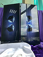 Нарди зі скла, 60 30 5 см, арт. 250032. Ексклюзивні нарди зі склом. Ексклюзивні нарди ручної роботи