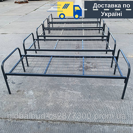 Ліжко армійське одномісне металеве, фото 2