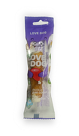 Ласощі для собак Трубочка-рулетик з м'ясом курки №4 9-10см TM LOVE DOG