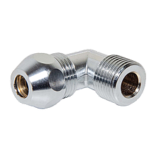 Коліно цангове хром Albertoni D 10х1/2" НР для мідної трубки (Італія) G02533