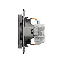 Розетка Schneider Electric Asfora антрацит одинарна з заземленням внутрішня EPH2900171, фото 6