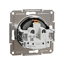 Розетка Schneider Electric Asfora антрацит одинарна з заземленням внутрішня EPH2900171, фото 3