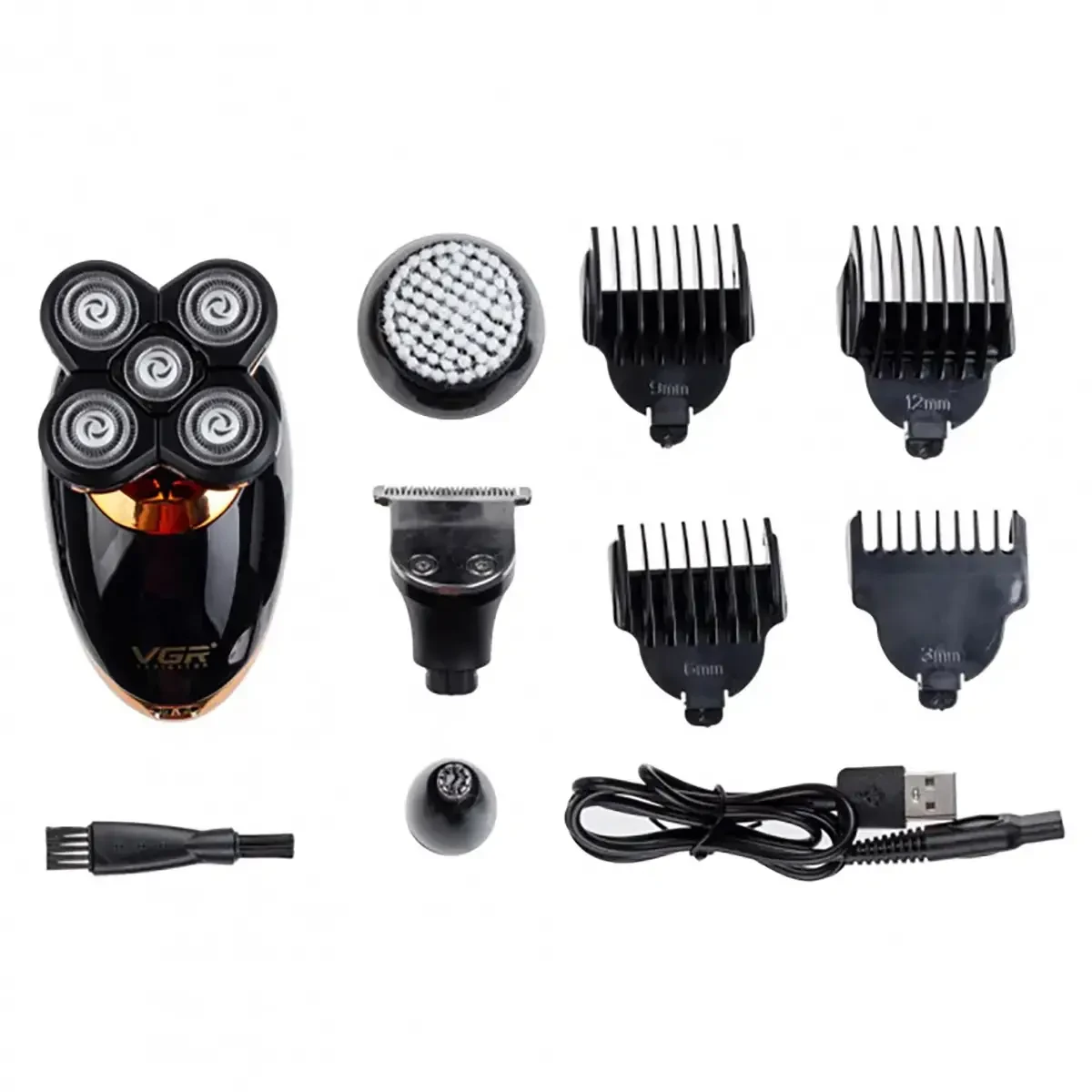 Електробритва 5в1 для гоління бороди та голови VGR V-316, фото 1