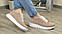 Кросівки жіночі замшеві на шнурівці, колір бежевий, фото 4