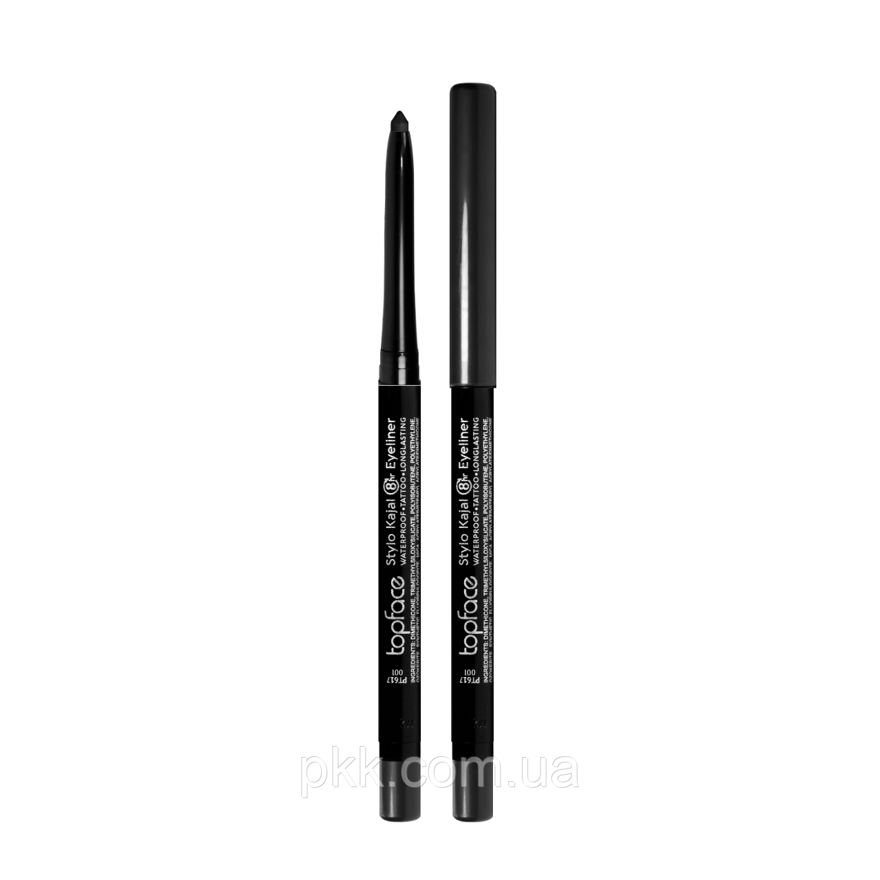 Водостійкий механічний олівець-каял для очей TopFace Stylo Kajal Eyeliner РТ617 № 001