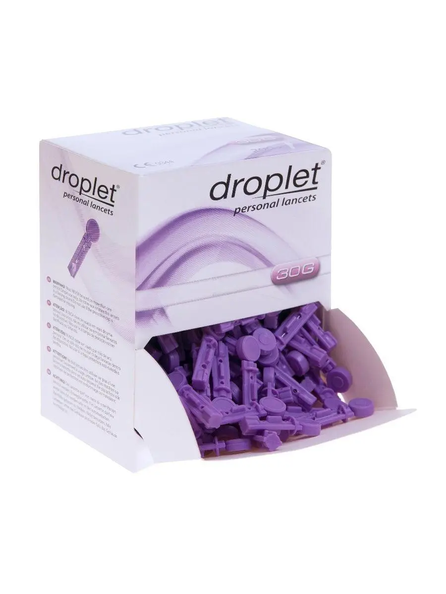 Ланцет Droplet одноразовий, стерильний, 30G (200 шт./пач.)