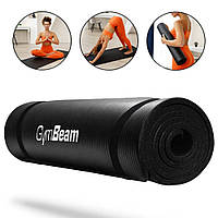 Коврик для фитнеса Yoga Mat Black - GymBeam, 180x61x1см / Коврик для йоги и тренировок / Гимнастический коврик