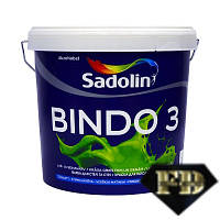 Латексная краска Sadolin Bindo 3 для стен и потолка, Белая, BW