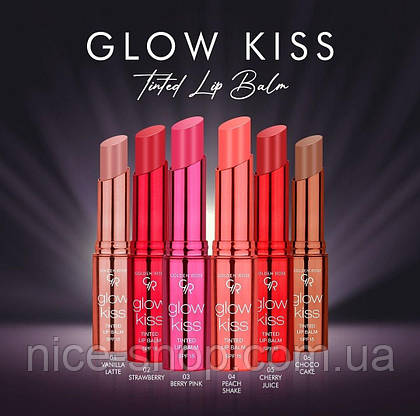 Відтінковий бальзам Golden Rose Glow Kiss Tinted Lip Balm №03, фото 6