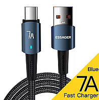 Кабель для заряджання Essager Type-C to USB-A 7A (2.0m)