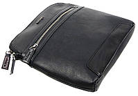 Чоловіча шкіряна Сумка hotdeal на плече Mykhail Ikhtyar, Україна чорна, фото 3