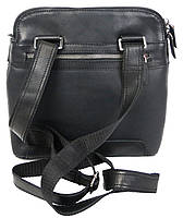 Чоловіча шкіряна Сумка hotdeal на плече Mykhail Ikhtyar, Україна чорна, фото 6