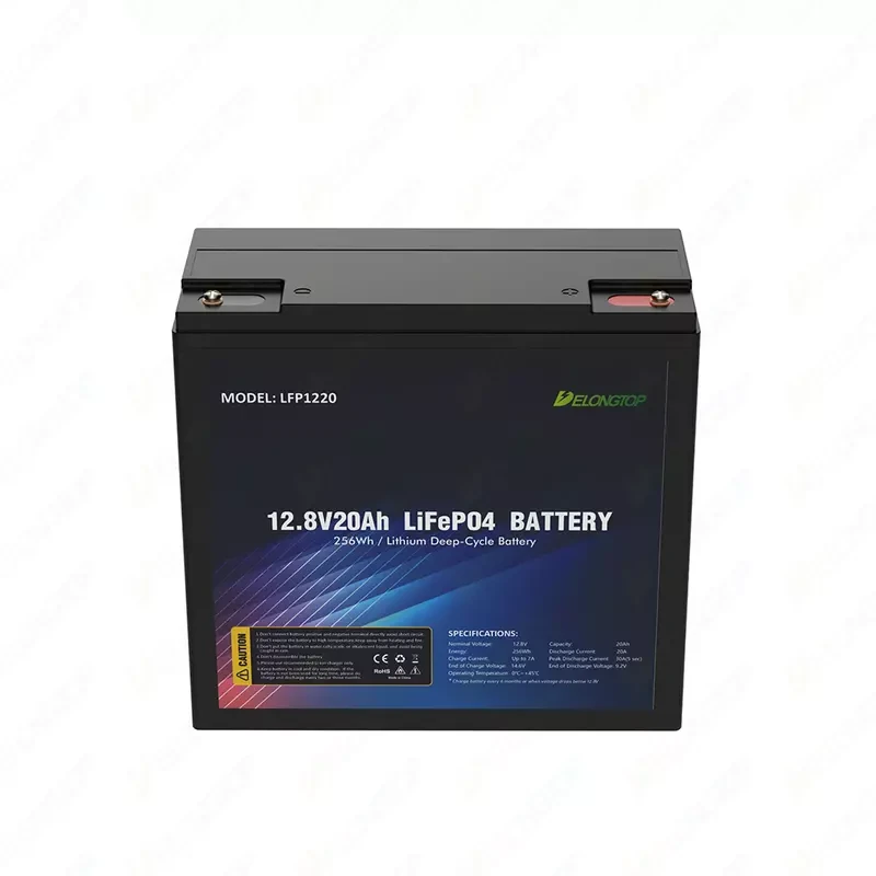 Акумуляторна батарея DELONG LiFePO4 12В 20Aг 256Вт.г (LFP1220)
