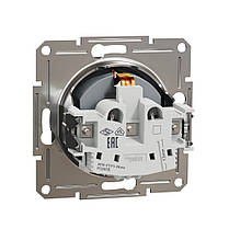 Розетка Schneider Electric Asfora сталь з заземленням внутрішня EPH2900162, фото 4