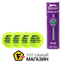 Мяч для большого тенниса Slazenger Wimbledon Ultra-Vis + Hydroguard 4B (340835)