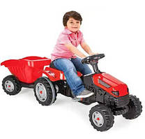 Дитячий трактор на педалях Woopie Activ з причепом