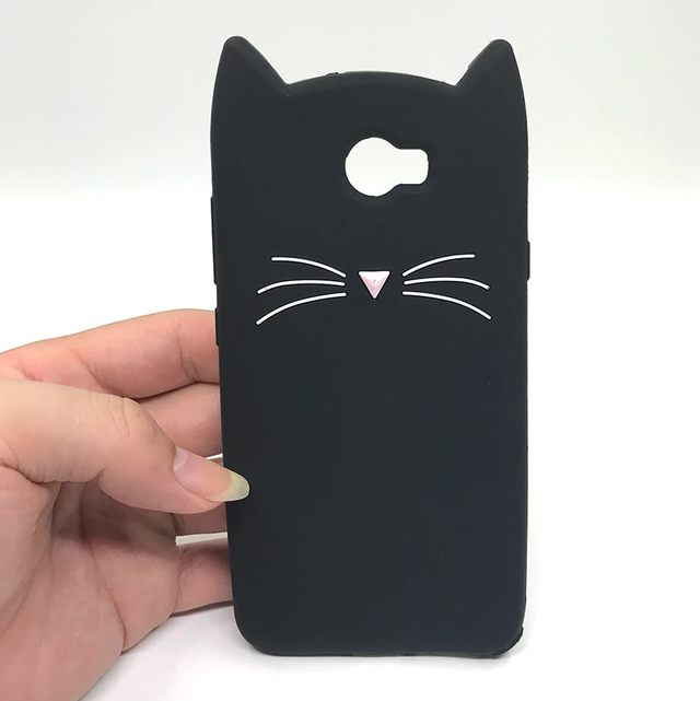 3D Чехол для Huawei Y5 II (CUN-U29) Котик с ушками и усиками