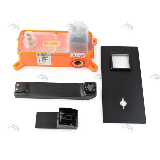 Змішувач прихованого монтажу для раковини KGRB-04 з пластиковим монтажним боксом.