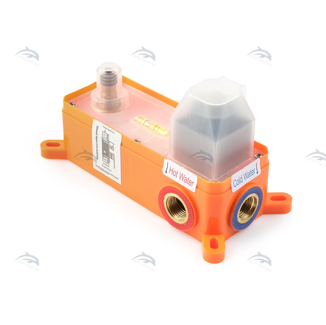 Змішувач прихованого монтажу для раковини KGRB-04 латунний з квадратним дизайном.