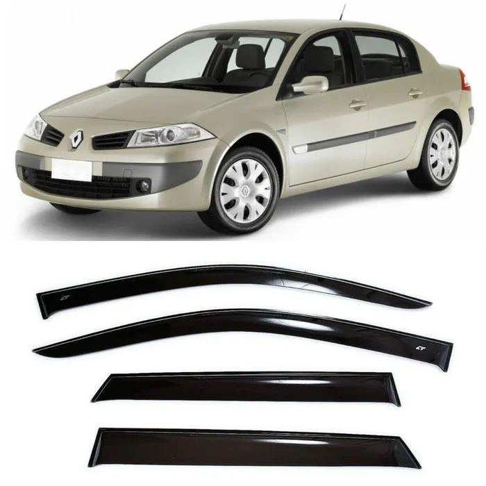 Дефлектори вікон вітровики ACRYL-AUTO для Renault Megane II 2002-2009 3м СКОТЧ