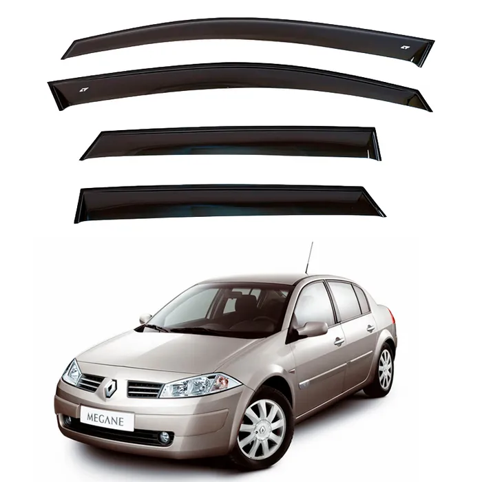 Дефлектори вікон вітровики VIP Tuning для Renault Megane II 2002-2009 3м СКОТЧ