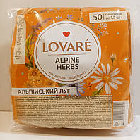 Бленд зеленого, трав'яного та ягідного чаю Lovare Alpine Herbs Альпійський Луг 50 пакетиків по1,5г