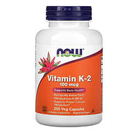 Витамин K2 (в виде менахинона-4) Now Foods Vitamin K-2 100 мкг 250 капс.