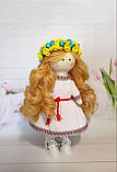 Лялька "Україночка" текстильна ручної роботи 30 см, лялька на подарунок, фото 2